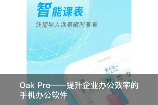 Oak Pro——提升企业办公效率的手机办公软件